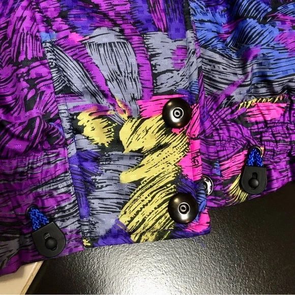 Vintage 80s 90s Obermeyer Renoir Ski Snowboard Jacket Coat Statement Colorful 6